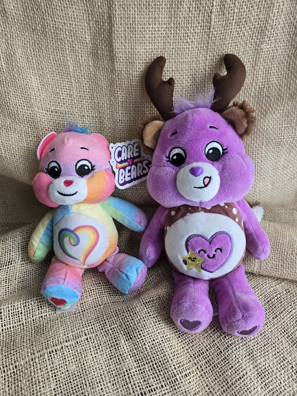 Care Bears Purple Deer Plush Toy - Soft Pink & Purple Kids Stuffed Animal
